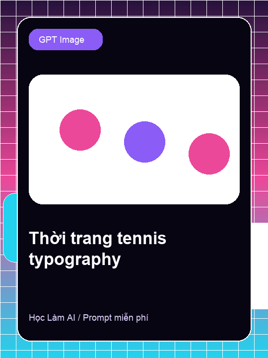 Tạo ảnh thời trang tennis với typography ấn tượng