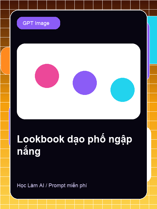 Tạo ảnh lookbook thời trang dạo phố ngập tràn nắng